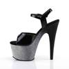 Pleaser - ADORE709OMBRE Sandale à bride à la cheville, Pole dance chaussures - Chaussures de pole dance - Noir/Gris Product image